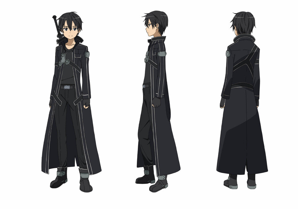 人物形象刀剑神域桐人黑色