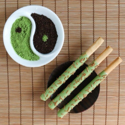 Green tea pocky