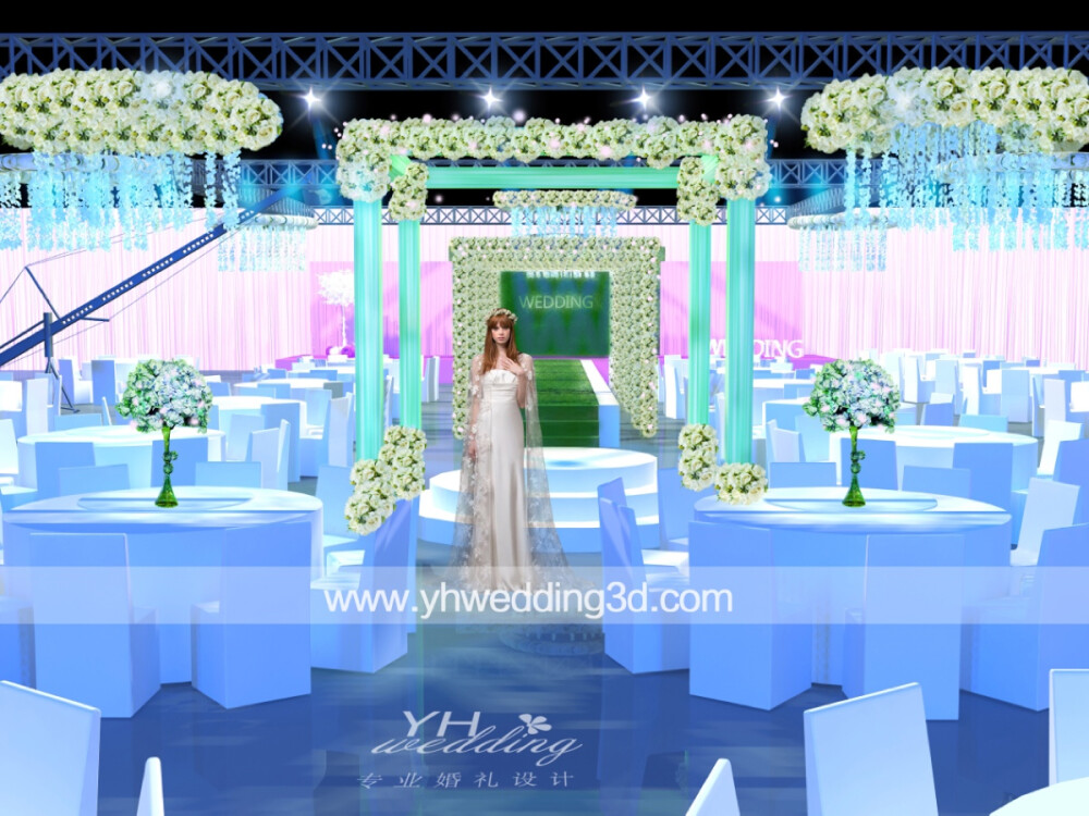 yhwedding森系婚礼3d效果图