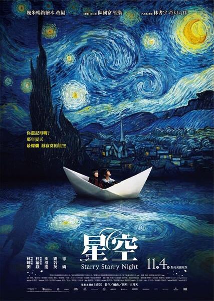 《星空》是台湾导演林书宇继《九降风》后的又一力作。电影改编自几米的绘本《 星空》，讲述了两个少年逃离令人失落与无奈的现实，追寻自己期待的快乐美好的 故事。成长的过程有着欢笑与泪水，长大后，他们依旧珍存着彼此所给予的温暖。 谢欣美（徐娇饰）12岁的时候，从山上的爷爷家被送回到了城市中父母的身旁 。新的学校、陌生的环境，连那个被称之为家的地方，都像是神奇屋似地，让爸爸 、妈妈、小美三个人之间产生着偌大的空间感。小美的生活中，不再出现爸爸、妈 妈陪着自己拼拼图的画面，而更多的是孤独一个人，没有人关心、挂念。小美只能 逃入幻想世界中的寂静，陪伴着她的，是怀里的巨猫、街头行走的大象、出