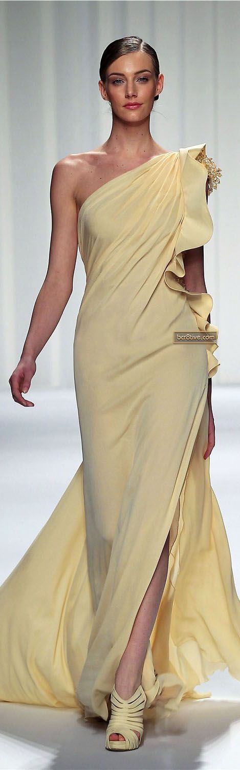 Evening gown, couture, evening dresses, formal and elegant Abed Mahfouz Couture Spring Summer 2013