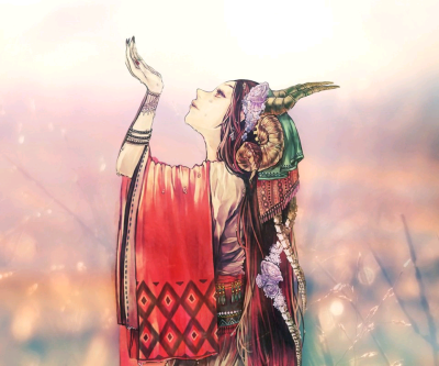 藏族的女子，用其最虔诚的姿态表达对你的思念与爱慕。。。