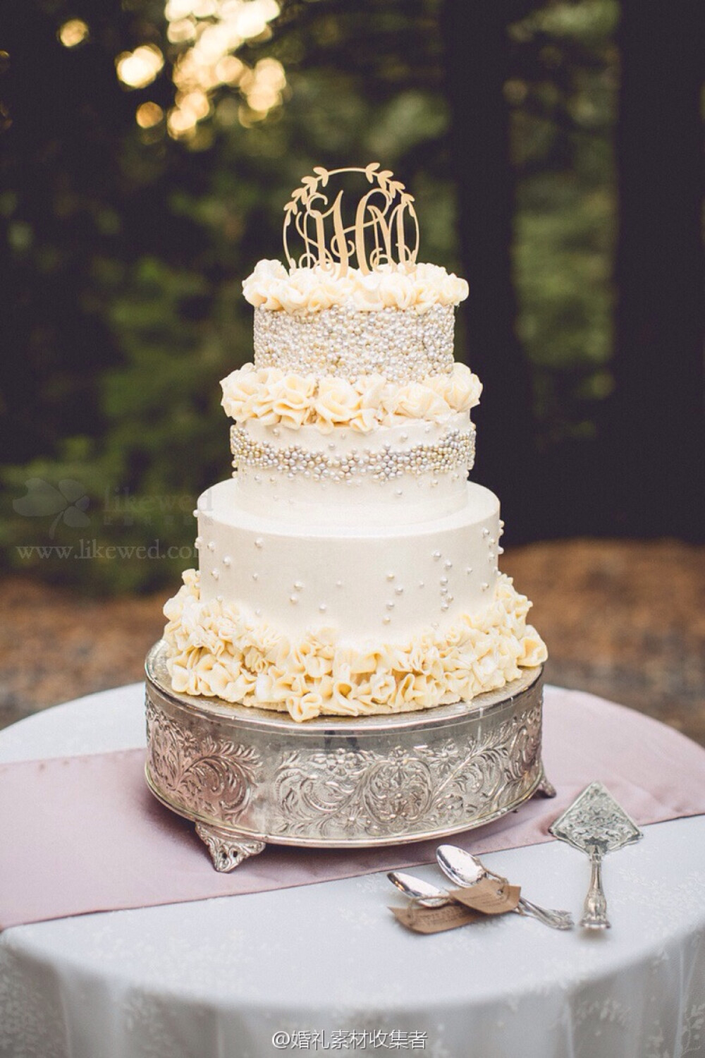 翻糖婚礼鲜花蛋糕甜点