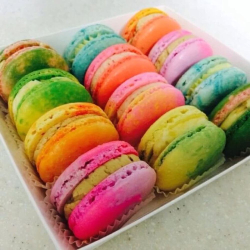 马卡龙彩虹翻糖婚礼鲜花蛋糕甜点