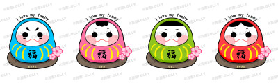 达摩不倒翁 亲子