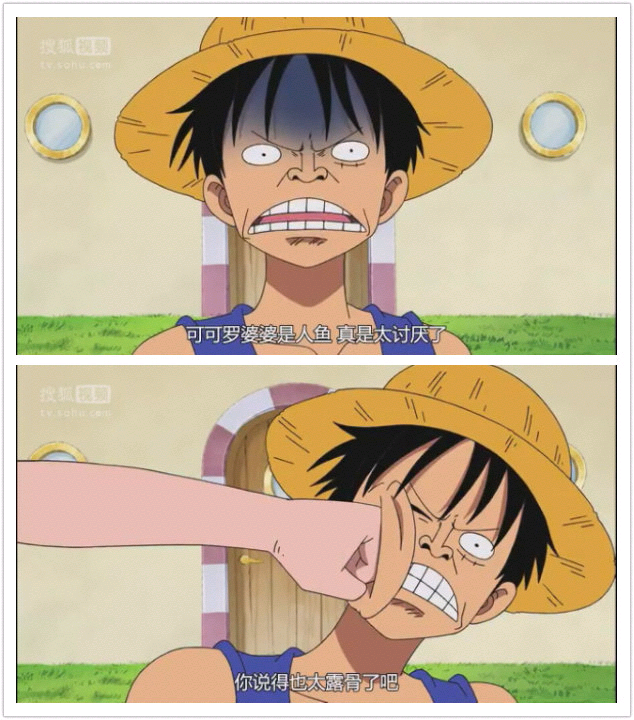 海贼王路飞太直接会挨揍