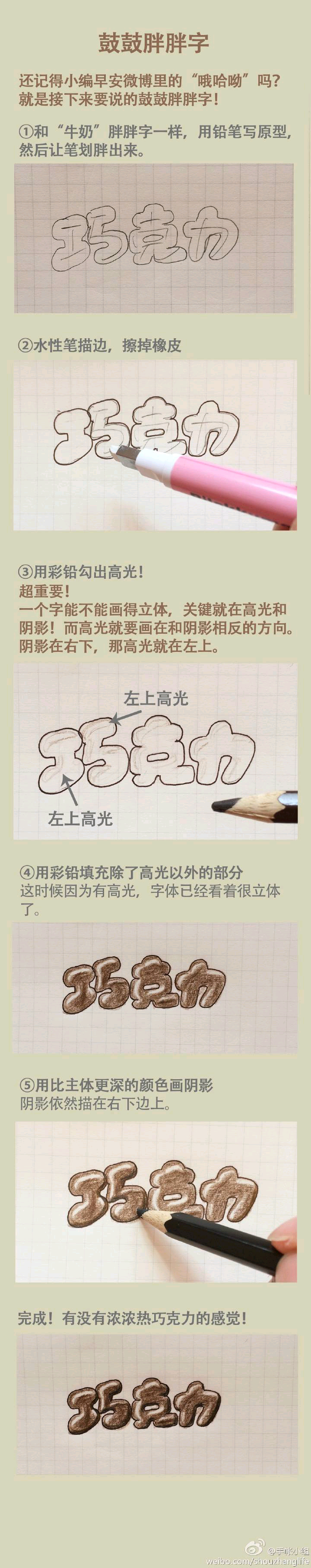 手帐素材，字体设计