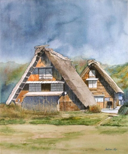 日本画家yoshiharu——水彩风景