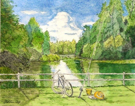 日本画家yoshiharu——水彩风景