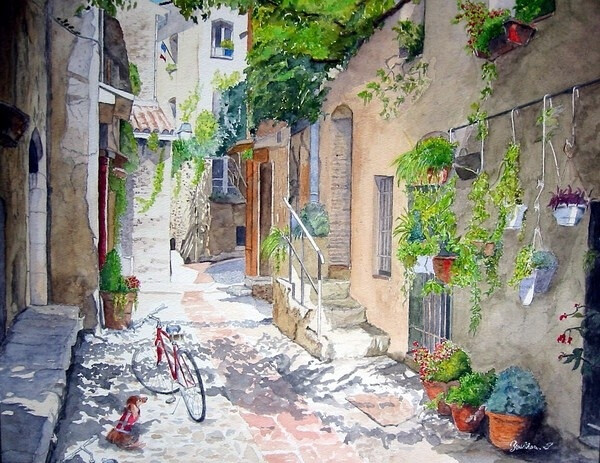 日本画家yoshiharu——水彩风景