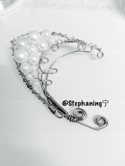 @Stephaning宁 手工绕线作品 精灵耳饰