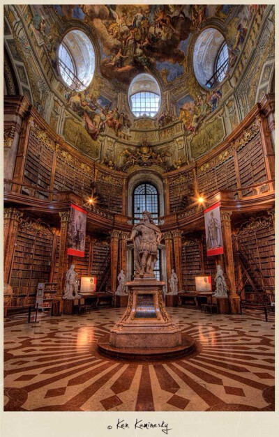 奥地利维也纳国家图书馆(via言老板的杂物室)