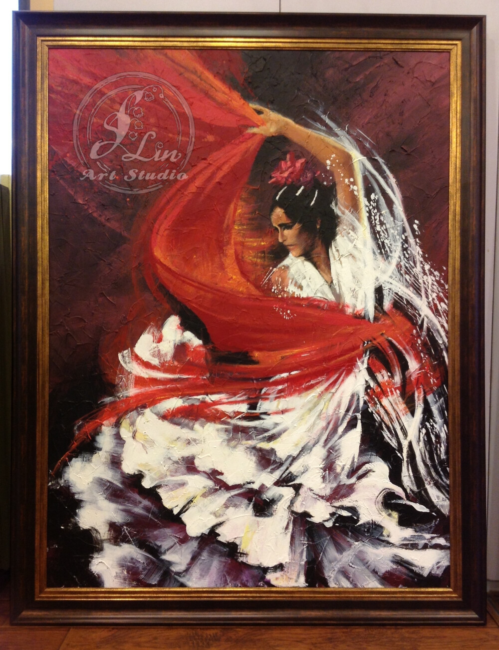 油画 Flamenco Dancer