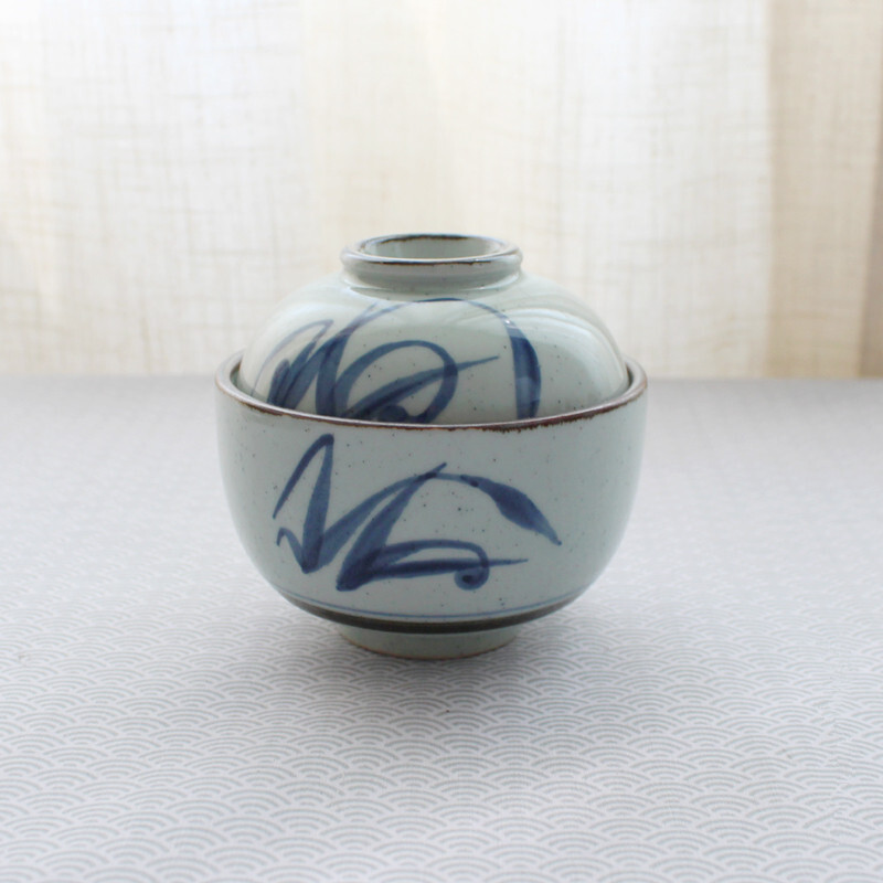ZAKKA日本和风釉下彩盖碗创意圆汤盅茶碗日式陶瓷杯子小清新餐具