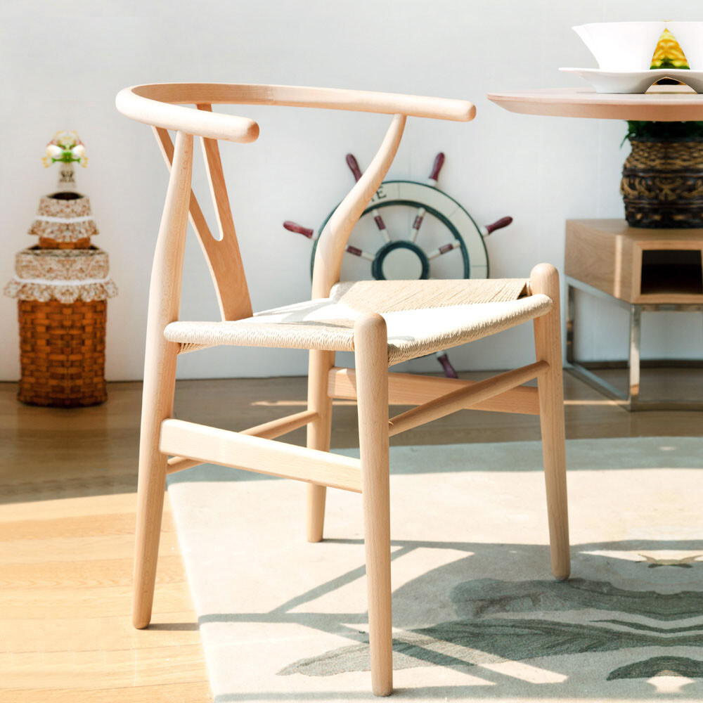 及木家具 创意简约 Y椅 Y chair 实木椅子 水曲柳实木餐椅 YZ001