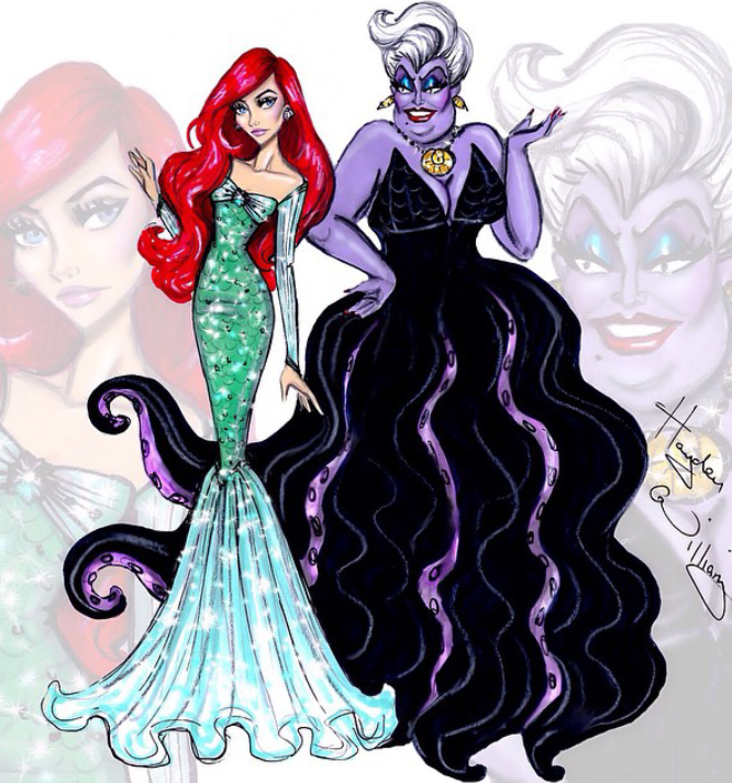 来自Hayden Williamy .Princess Vs Vallianess. Ariel and Ursula