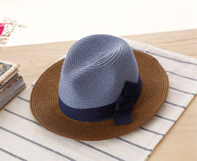 两件小辣椒礼帽夏季必备草帽防紫外线叠遮阳帽防晒草编帽