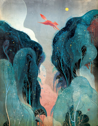 来自中国香港的插画家Victo Ngai，原名Ngai Chuen Ching。