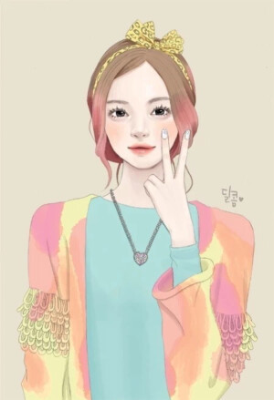 彼岸花。韩风，手绘，唯美。