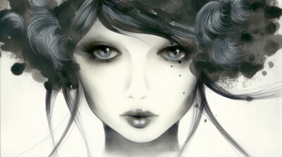 黑白杂图 忘川之上，桑梓之下。