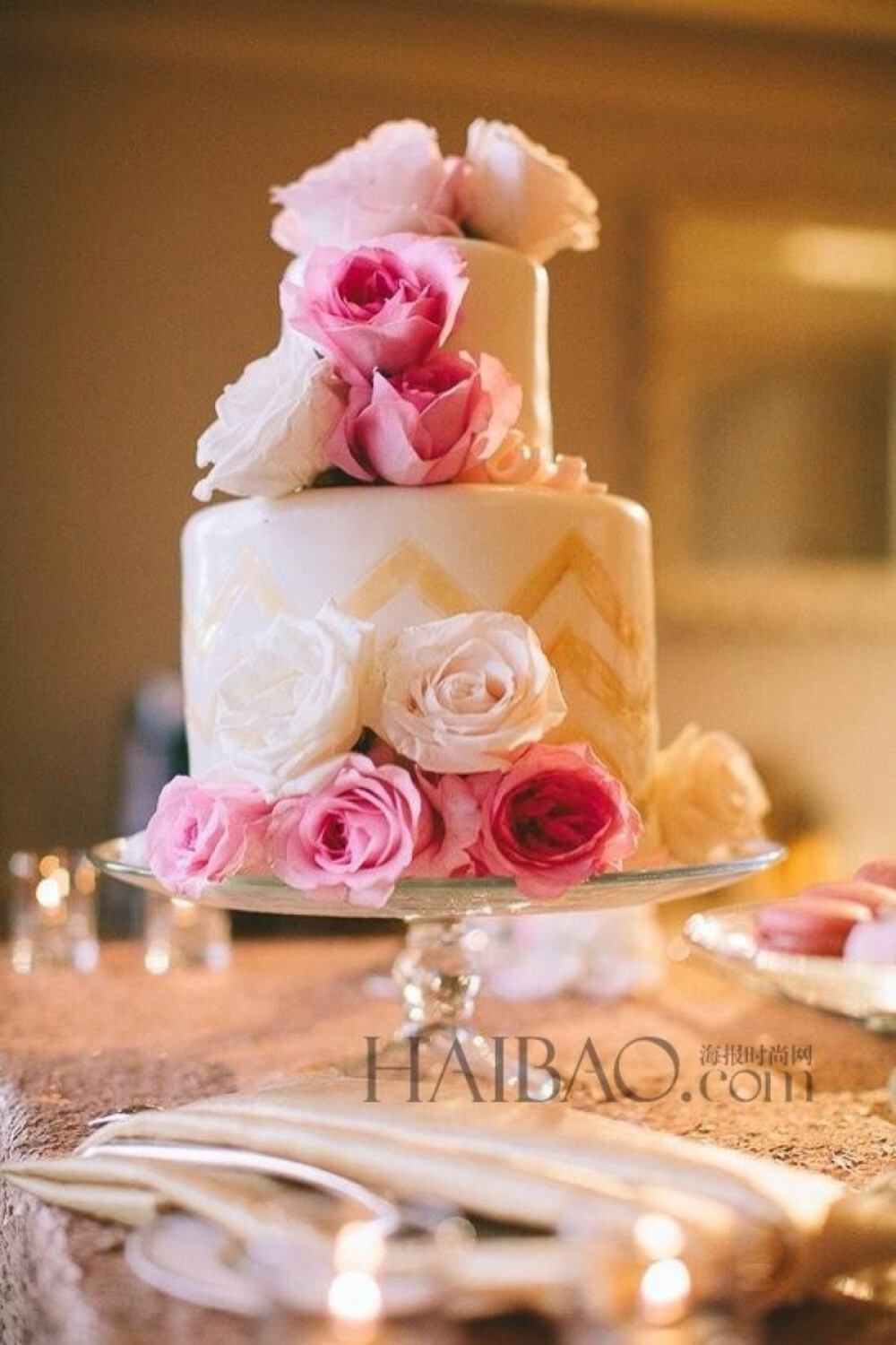 翻糖婚礼鲜花蛋糕甜点