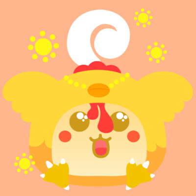 饭小萌的十二生肖系列 鸡