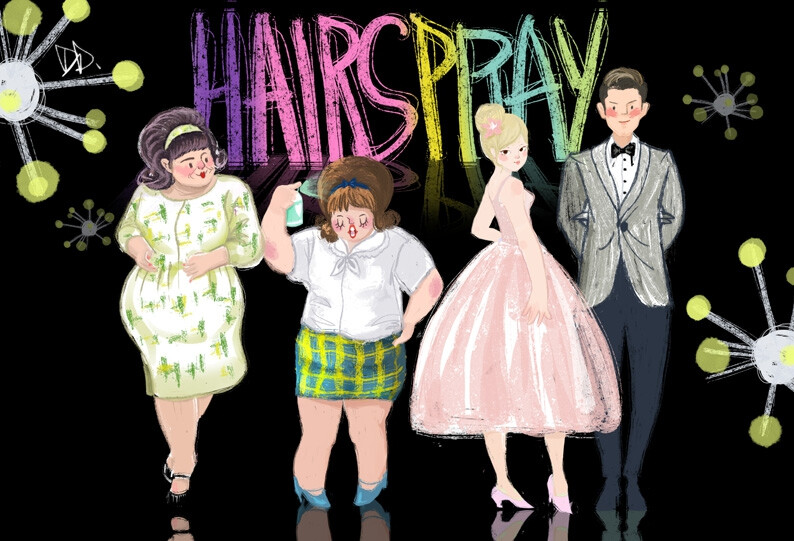 发胶 Hairspray/ 改编自百老汇散发着60年代星光熠熠的梦想歌舞剧。 就像电影一开始翠西唱的“Good morning Baltimore ，Every day's like an open door ，Every night is a fantasy ，Every sound's like a symphony ” 有梦，就去追哟~