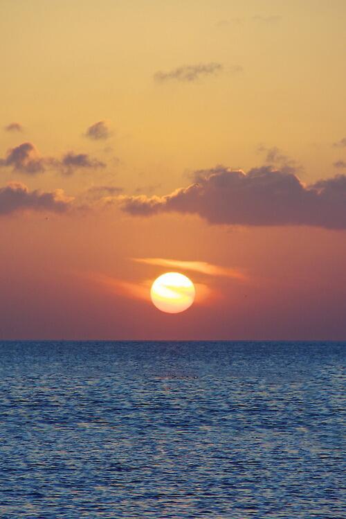 海上日落