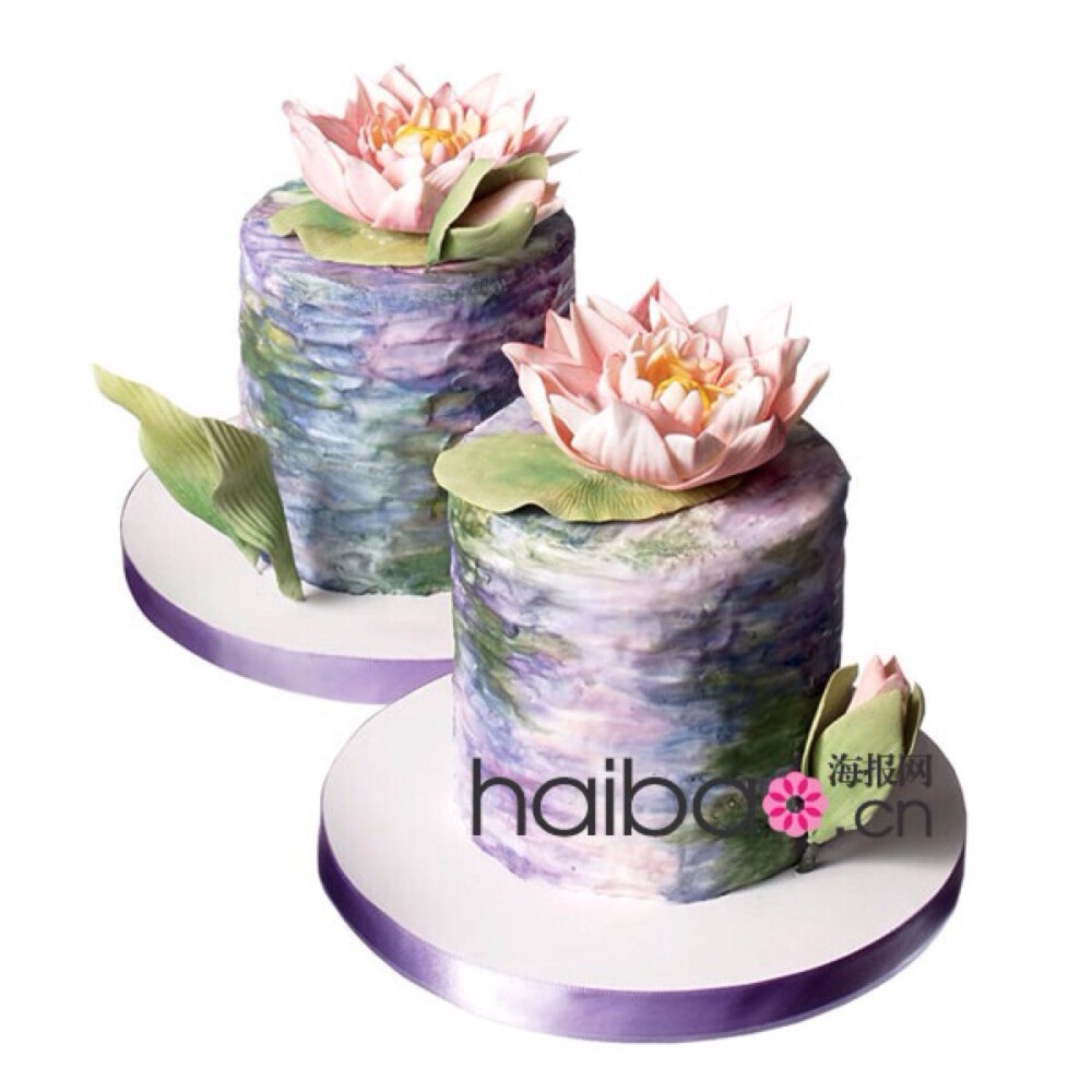 翻糖婚礼莲花蛋糕甜点