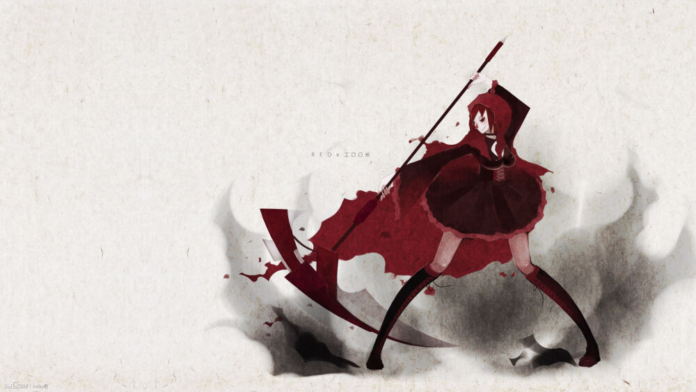 rwby小红帽壁纸插画作者喵菊长