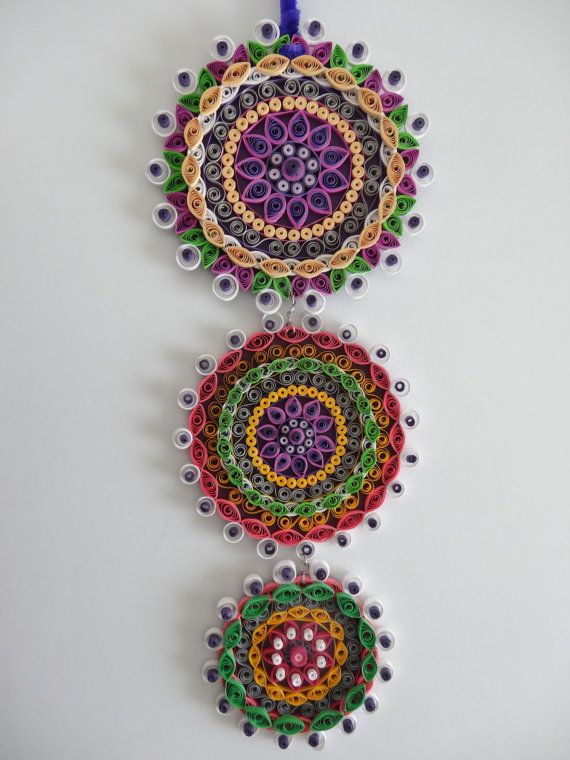 Purple themed Floral Paper Quilled Wall hanging,decoration,art,decal for home…