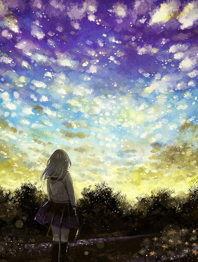 p站 插画 原创 场景 壁纸 茜空 风景 幻想的 画师：のみや id=46221466