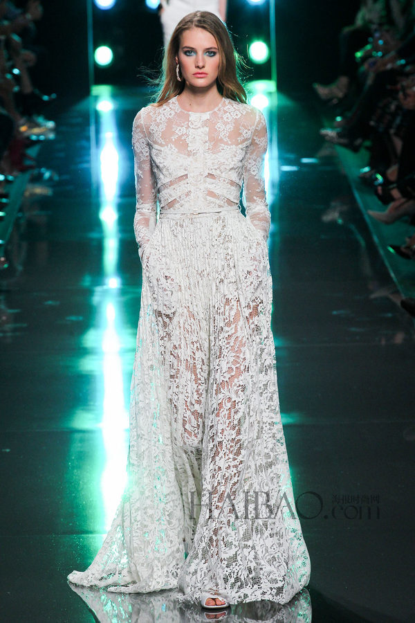 艾莉·萨博 (Elie Saab) 2015春夏女装秀绮丽 多姿的海底世界！(再次美哭我，谁说一成不变的→_→)