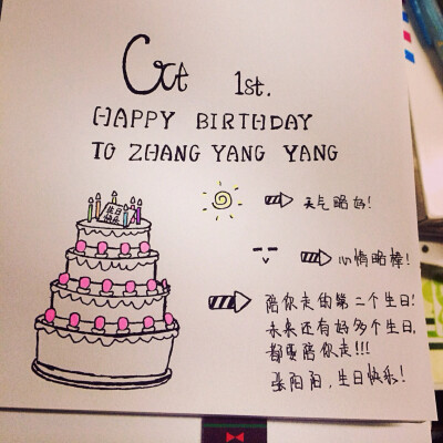 张阳阳 生日快乐