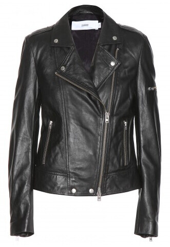 Leather biker jacket