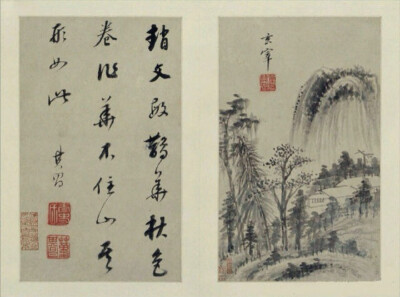 董其昌《山水画册》为其中年山水精品，现藏北京故宫博物院，共十开，每开品评前代大师，仿其笔意，用书法作画，尤以其擅长的行书笔意融于画中，深得各家精髓，出入各家画法，自在无碍。笔墨松秀含蓄，灵逸潇洒，富有…