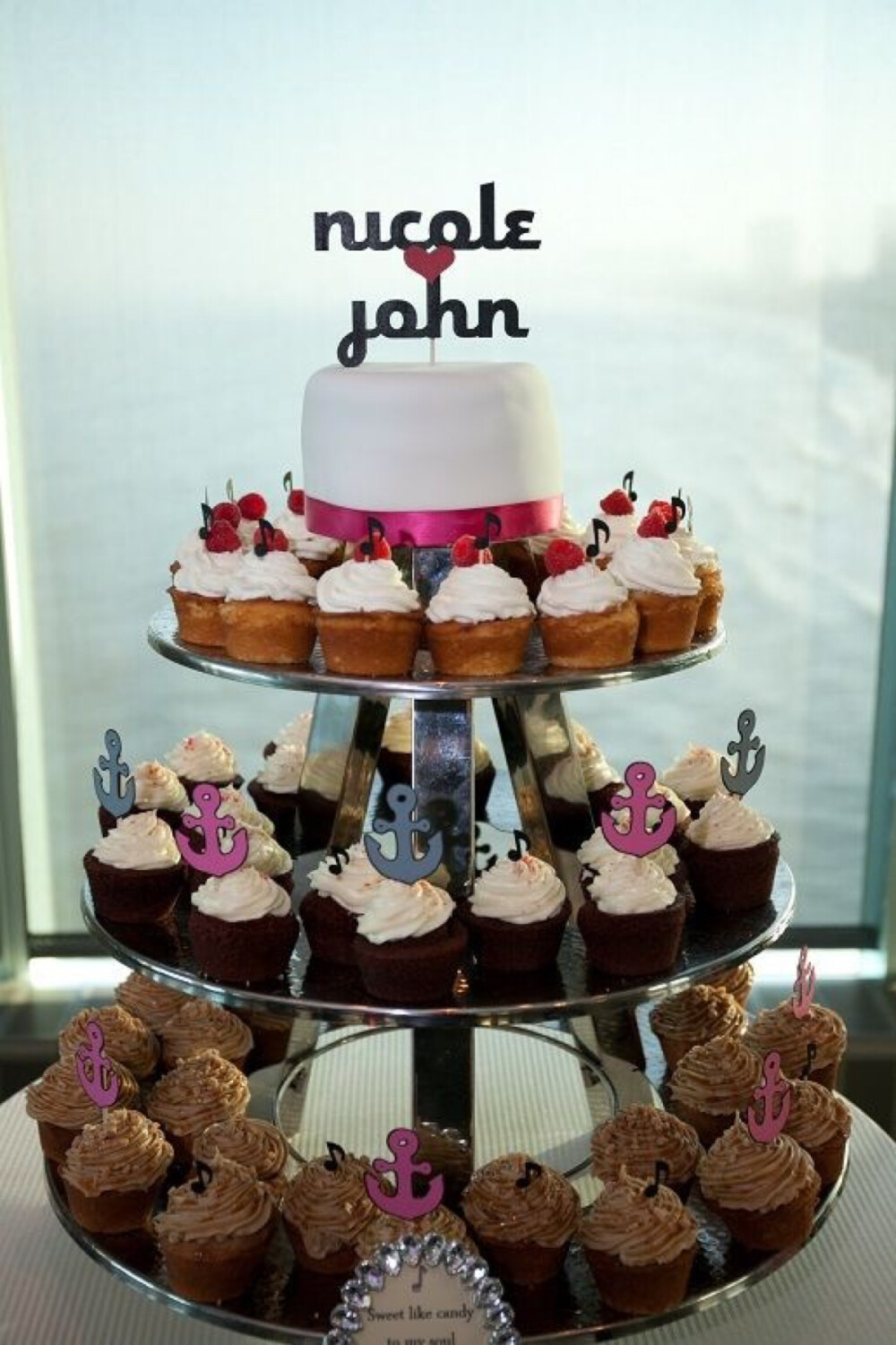 蛋糕杯婚礼生日派对布置