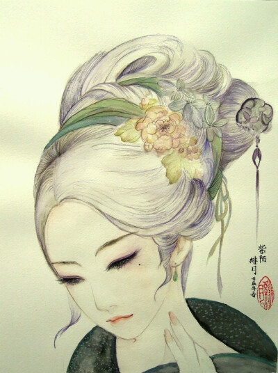 彼岸花古风手绘