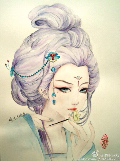 彼岸花古风手绘