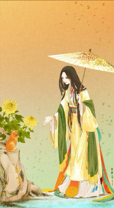 彼岸花古风手绘