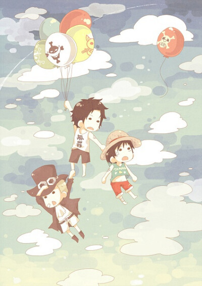 SAL 萨博 艾斯 路飞 海贼王 萌！