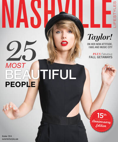 TAYLOR SWIFT - on the cover of Nashville Lifestyles magazine