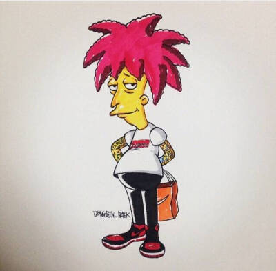 Sideshow Bob (from:新浪微博@辛普森一家)