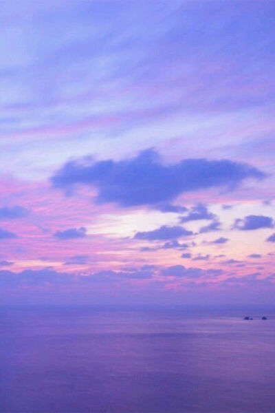 壁纸 风景 天空 海 紫色 意境