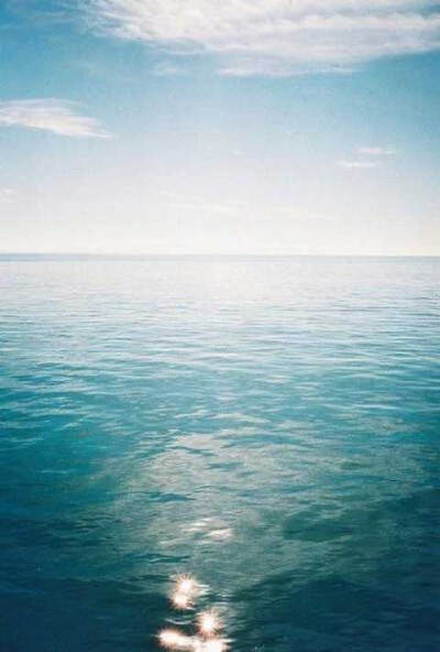 海面，天空，云