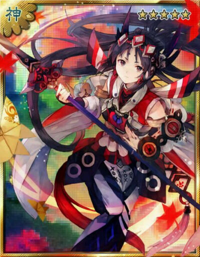 Zynga 卡牌游戏【灵异阴阳录】 Ayakashi 女武神小野小町[中世纪]：14992/14200，大幅高发降妖防，灵耗41