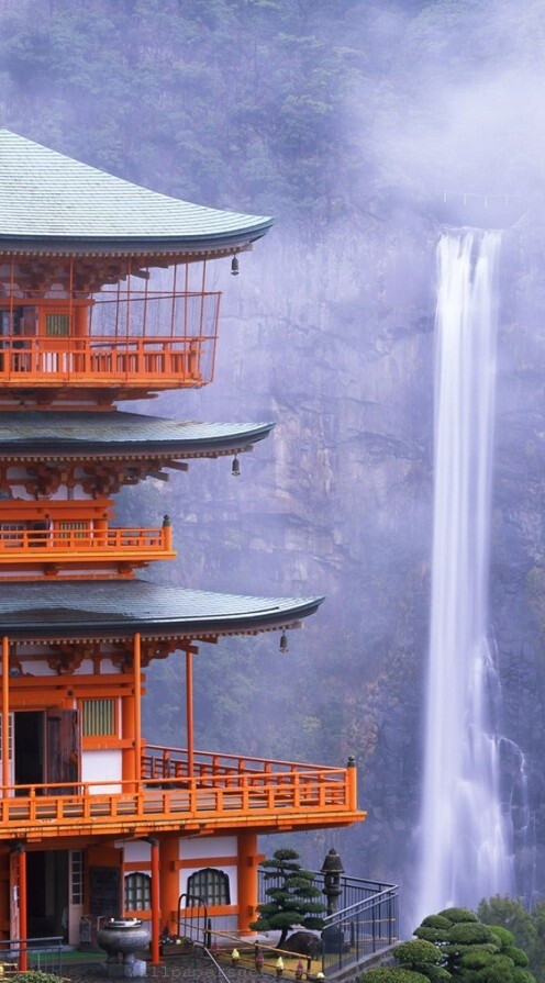 Nachi Falls in Nachikatsuura, Japan