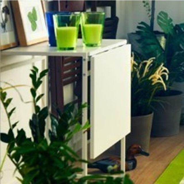 ◆怡然宜家◆IKEA 马尤斯 折叠桌(白色/黑色)◆专业宜家代购◆