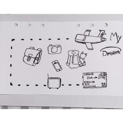 画了一整晚的梦想