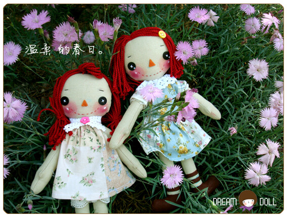 乡村娃娃【温柔的春日】，有故事的娃娃 http://dreamdoll.taobao.com